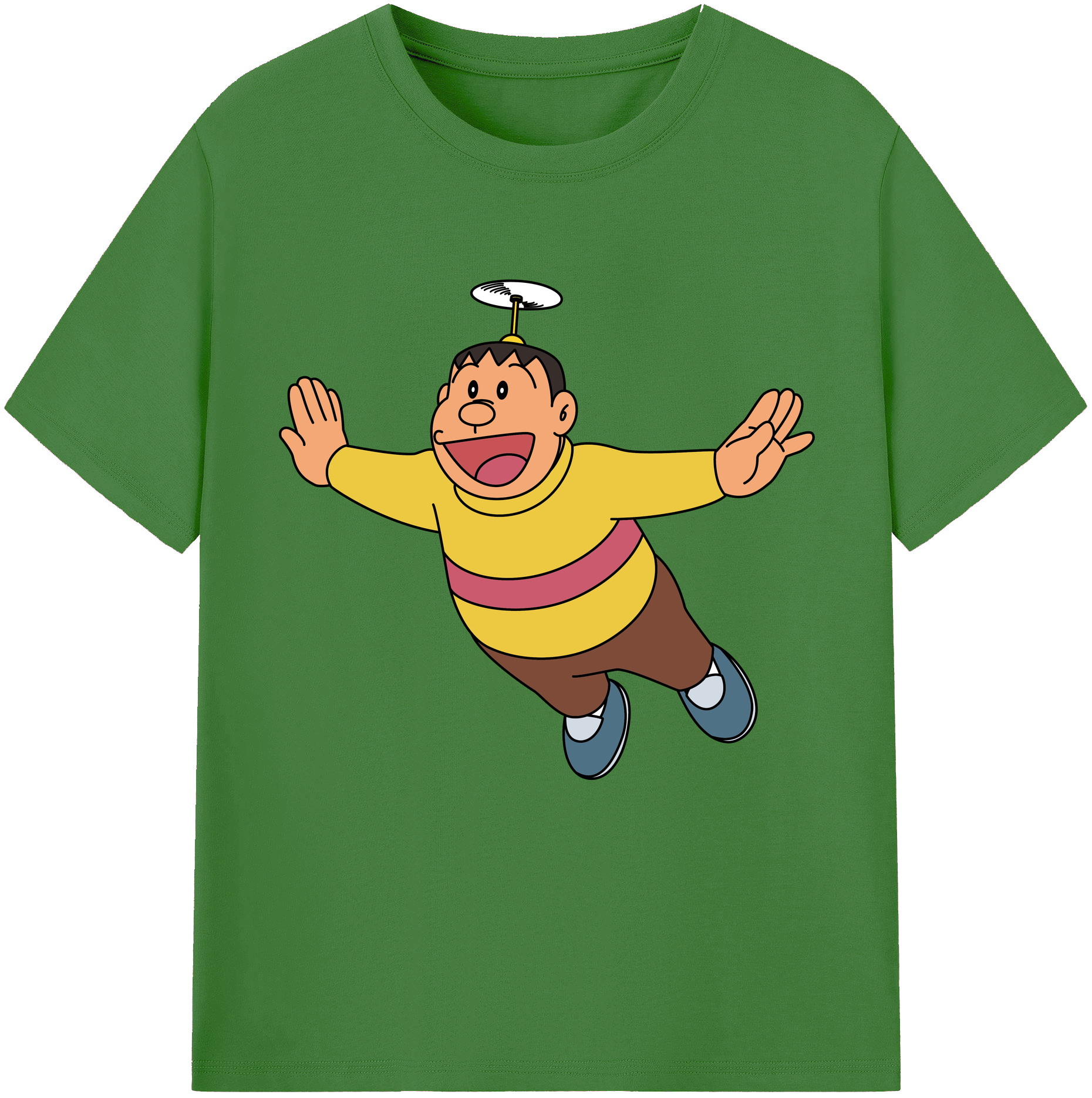 （画像用） ドラえもん 剛田武 Doraemon Gouta Takeshi レディースカジュアルプリントTシャツ（綿100％）
